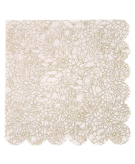 Meri Meri Abstract Betsy Large Napkins Pack of 16 - Rose Gold