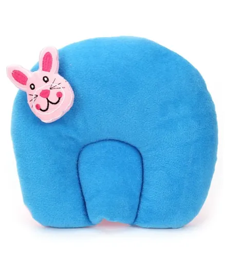 Babyhug U-Shaped Supporter Extra-Soft Pillow Bunny Motif  - Blue