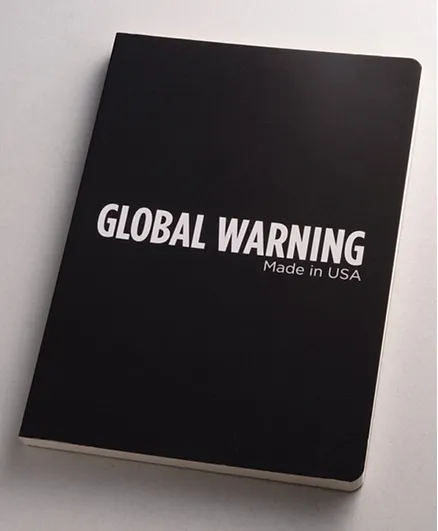 Happily Ever Paper Repunation Global Warning Notebook Black - 224 Pages