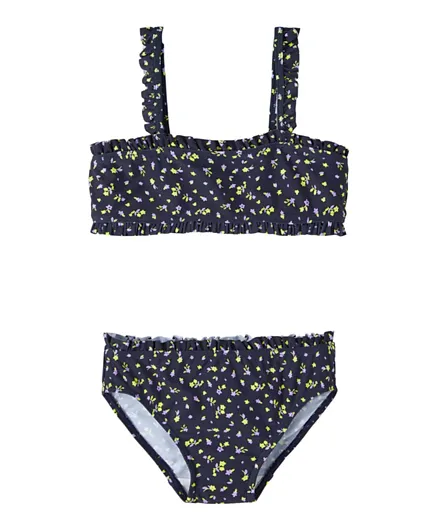 Name It Printed Two Piece Swimsuit - Dark Sapphire