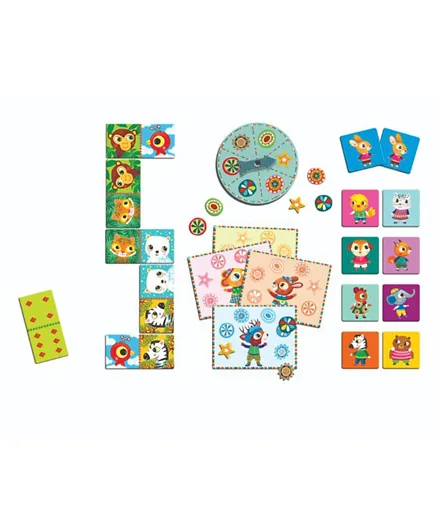 Djeco Bingo Little Friends Memo Domino Games - 28 Pieces