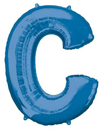 Amscan C Letter Balloon - Blue