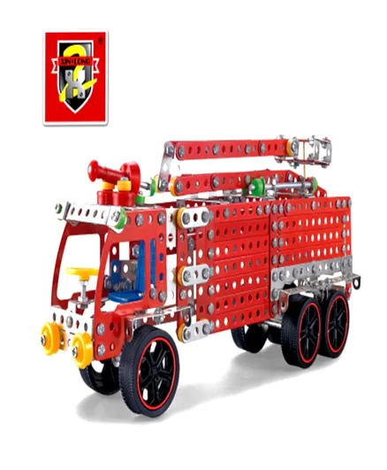 HAJ Assembly Alloy Fire Engine Toy