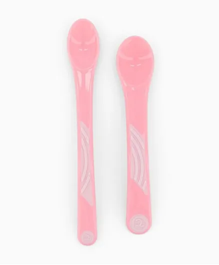 Twistshake Feeding Spoon Set Pack Of 2 - Pastel Pink