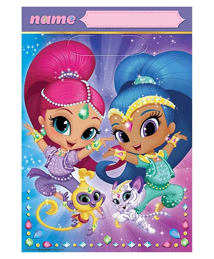 Party Centre Shimmer and Shine Folded Loot Bag - Pack of 8