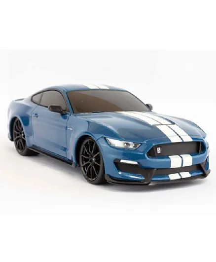 Maisto Die Cast Radio Controlled 1:24 Scale Moto Sounds Ford Shelby GT 350 - Blue