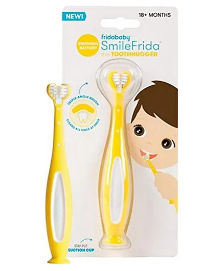 FridaBaby Triple Angel ToothHugger Toothbrush - Yellow