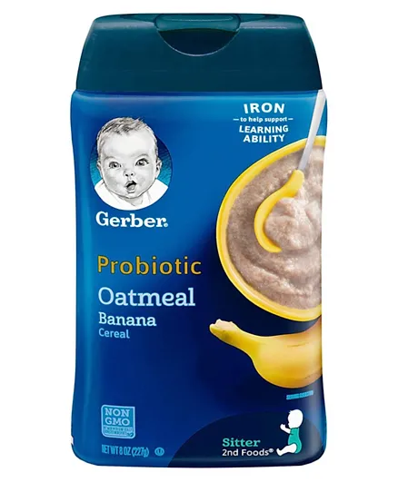 Gerber 2ndf  Oat Banana Probiotic BL 2 Cereal - 227g