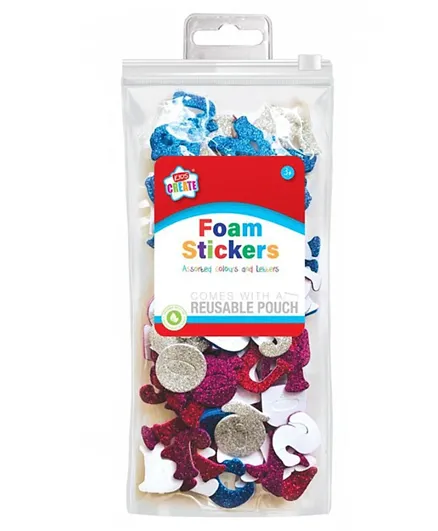Design Group Foam Alphabet Glitter Stickers, Sparkle Craft Letters, Multicolor, Ages 3 Years+