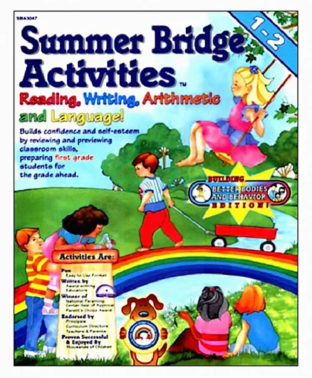 Rainbow Bridge Publishing Summer Bridge Activities Grade 1 - 2 - 150 Pages