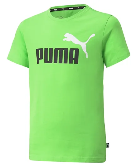 Puma ESS+ 2 Col Logo Tee - Green Flash
