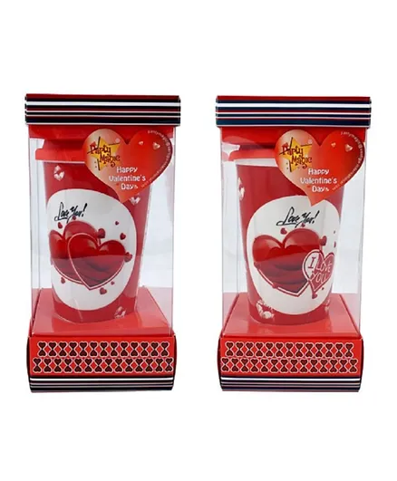 Party Magic Valentine Mug with Lid - Assorted