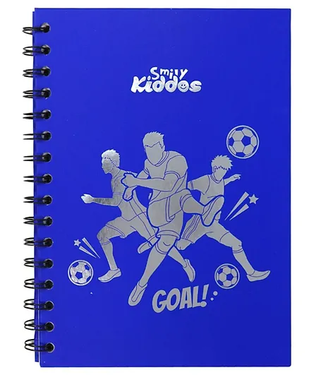 دفتر ملاحظات بتصميم كرة القدم من سمايلي كيدوس - أزرق