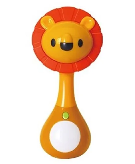 Hola Baby Toys Lion Mini Rattle - Orange (Design may vary)