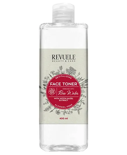 REVUELE Face Toner With Witch Hazel And Rose Water - 400mL