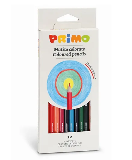 Primo Hexagonal Coloured Pencils - 12 pieces