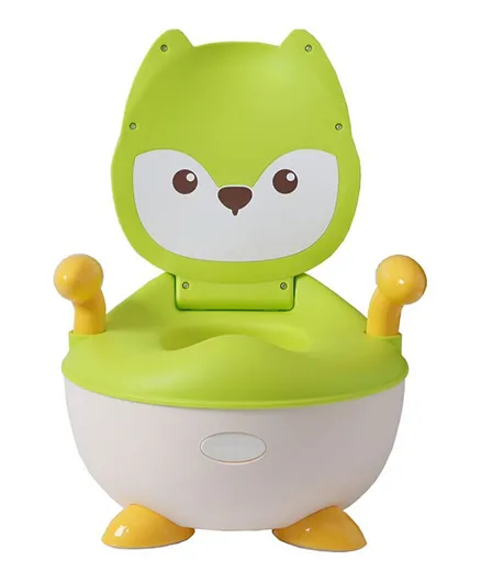 ليتل انجيل - مقعد تدريب على المرحاض على شكل غزال - أخضر