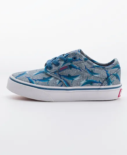 Vans Atwood Low Top Sharks Shoes - Blue