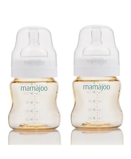 Mamajoo Feeding Bottle Pack of 2 Gold - 150 ml each