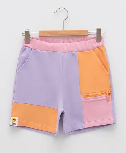 LC Waikiki Elastic Waist Shorts - Lilac