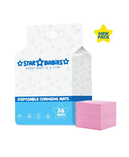 Star Babies Disposable Changing Mat - Pack of 36