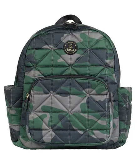 TWELVElittle KIDS Companion Outdoor Backpack/Nursery Bag Camouflage Green - 13 inches