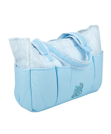 Night Angel Blue Tote Baby Diaper Travel Bag