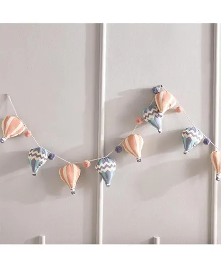 HomeBox Playland Balloon Cotton Printed Bunting - Multi Color