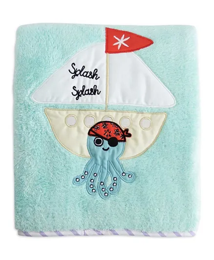 Milk&Moo Sailor Octopus Baby Blanket Ultra Soft Swaddle Blanket for Stroller