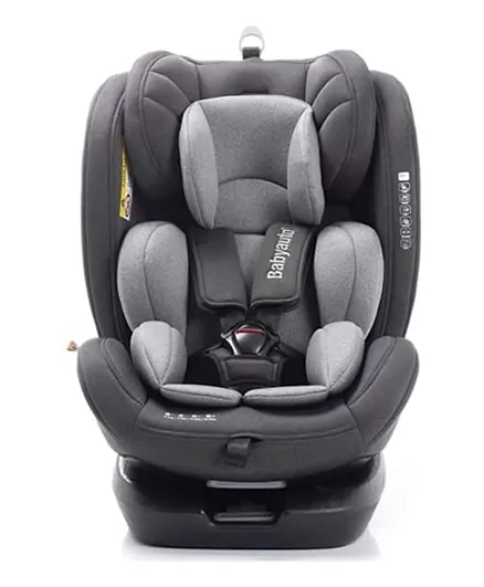 Baby Auto Revolta 360 Degree Rotating Baby Car Seat Group 0,1,2,3 - Black & Grey Melange