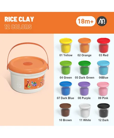 Mideer Rice Clay Bucket - 12 Colors