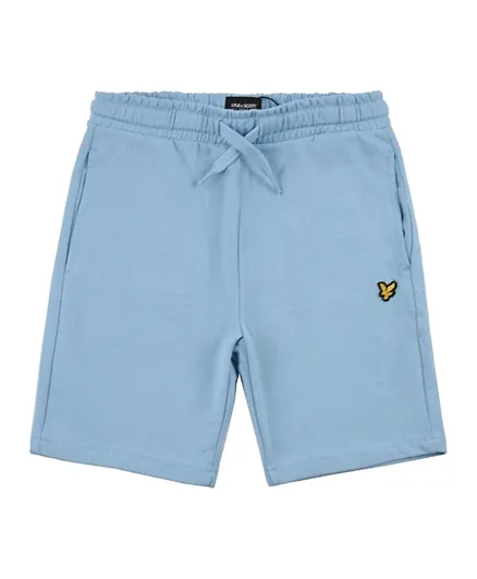 Lyle & Scott Eagle Patch Detail Jersey Shorts - Blue