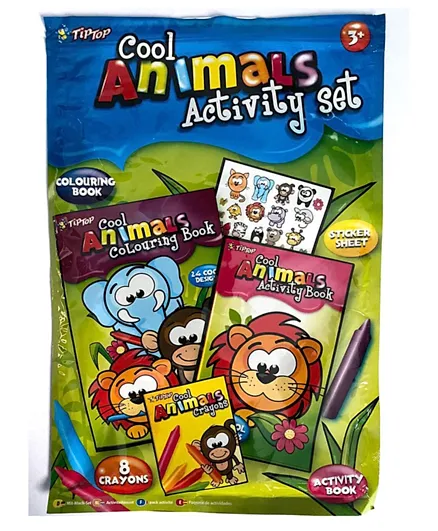 Tiptop Children’s Animals Activity Set - Multicolour