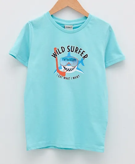 LC Waikiki Shark T-Shirt - Turquoise