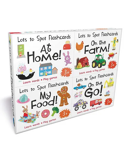 Lots to spot Flashcards At Home On the Farm My Food On the Go - 108 Cards