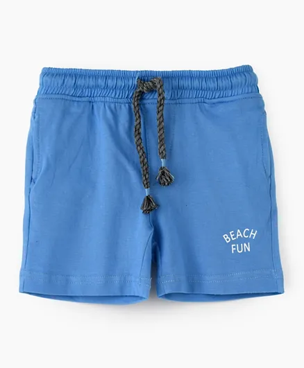 Jam Beach Fun Elastic Waist Shorts - Blue
