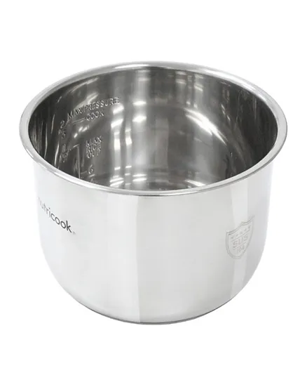 Nutibullet by Nutricook   Stainless Steel Inner Cooking Pot for Nutricook Smart Pot Prime - 6 Litres