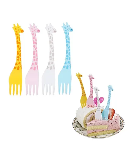 Highlands Giraffe Theme Kid's  Fork Cutlery Set - 4 Pieces
