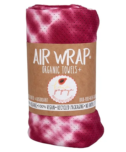 Woombie Air Wrap Organic Towels -Red