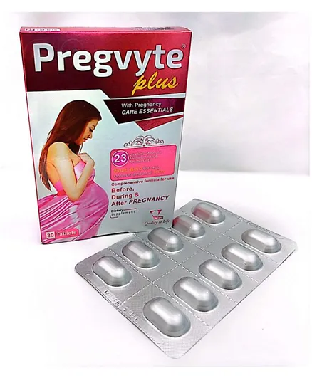 Vitane Pregvyte Plus Pregnancy Dietary Supplement - 30 Tablets
