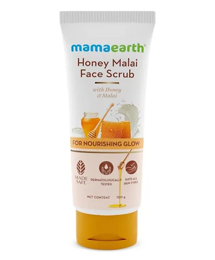 Mamaearth Honey Malai Face Scrub - 100g