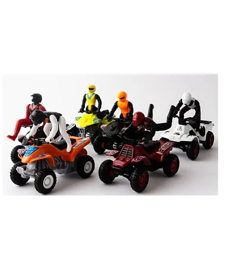 Maisto Fresh Metal Assorted 8 cms Die Cast Pullback Powered ATV Pack of 1 - (Color may Vary)