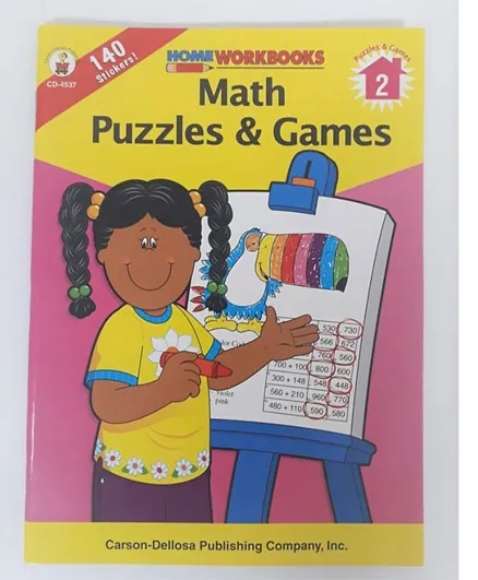 Carson Dellosa Math Puzzles & Games Paperback - English