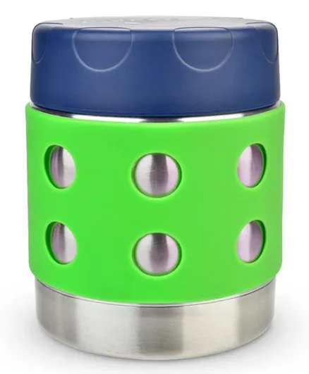 LunchBots Thermal Dots Food Jar Green - 235mL