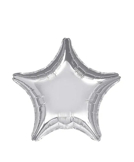 Party Center Star Foil Balloon - Metallic Silver