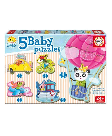 Educa Driving Animals Baby Puzzle - 5 Pieces