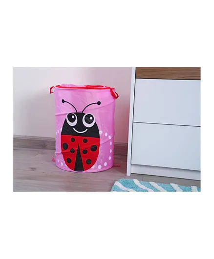 PAN Home Tiny Ladybird Storage Bin - Pink