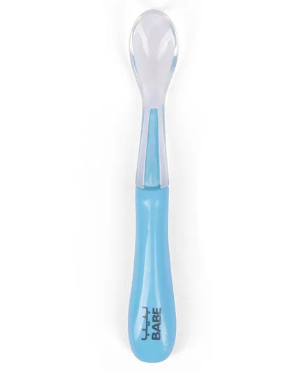 Babe Baby Silicone Spoon - Blue