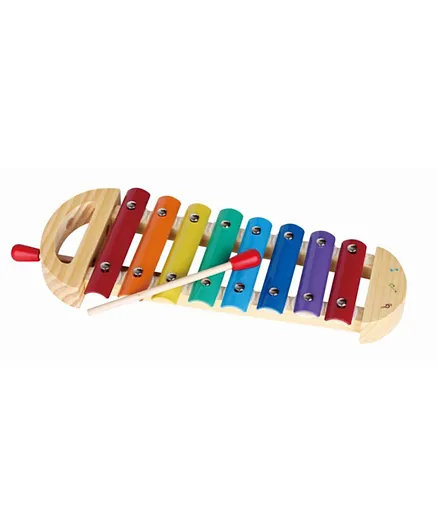 Lelin Metal Key Wooden Xylophone - Multicolour