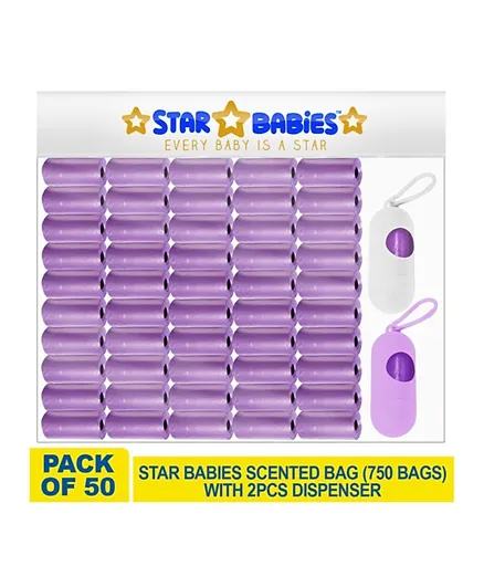 Star Babies Scented Bags With Dispenser - Lavender